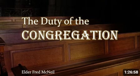 “The Duty of the Congregation”