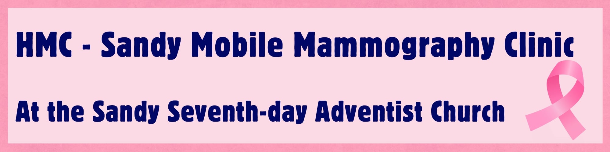 Mammography Clinic at Sandy SDA