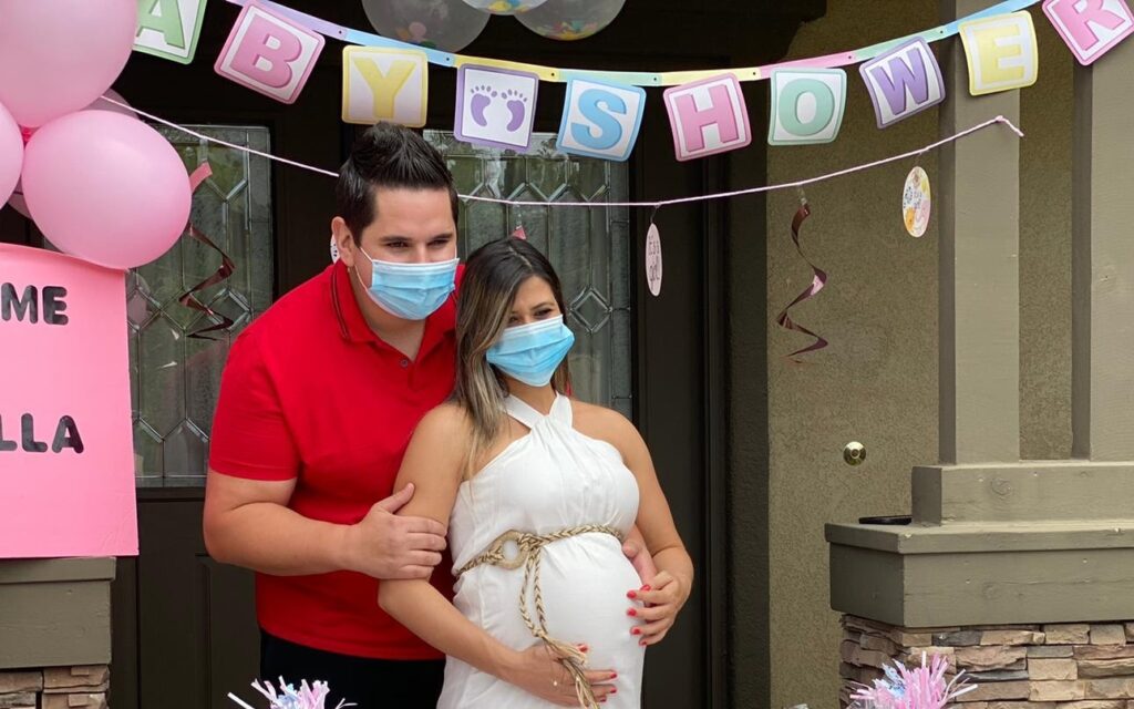 Friends & Family Gather for Drive-Through Baby Shower