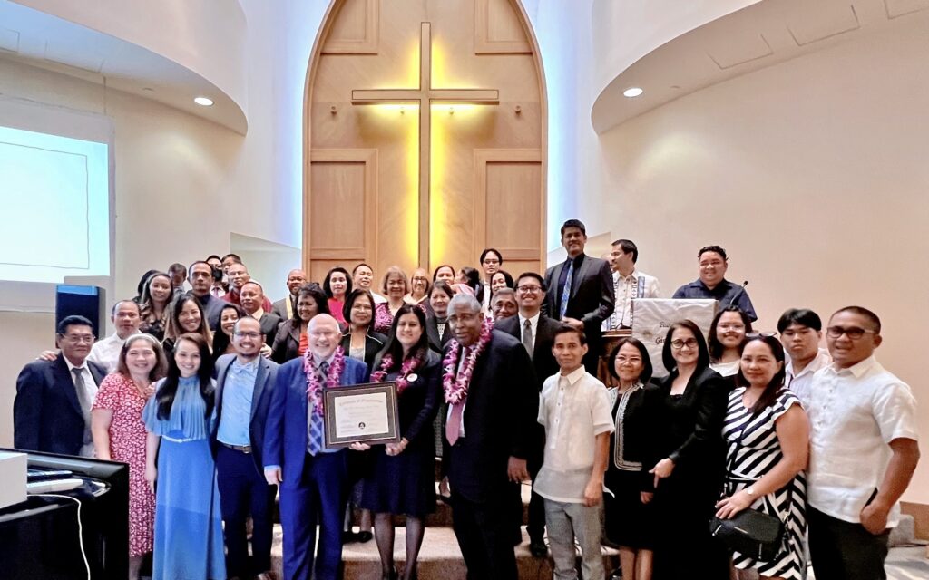 Light Above Congregation Is Organized as a Church, Having Come “This Far By Faith”