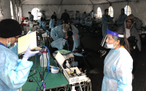 Free Medical Clinic Displays Gardena Church’s “Mega-Heart”