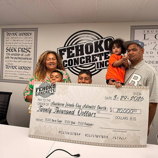 A Business Built on Faith: Fehoko Concrete Opens With $20,000 Church Donation