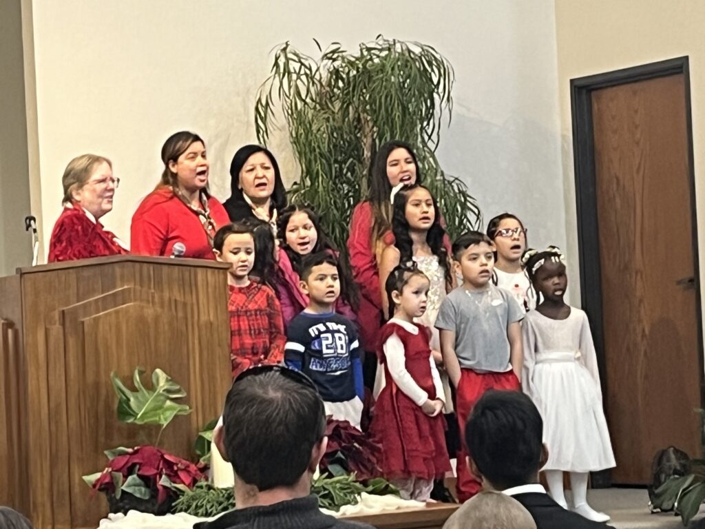 2025 Christmas Program. Children department singing