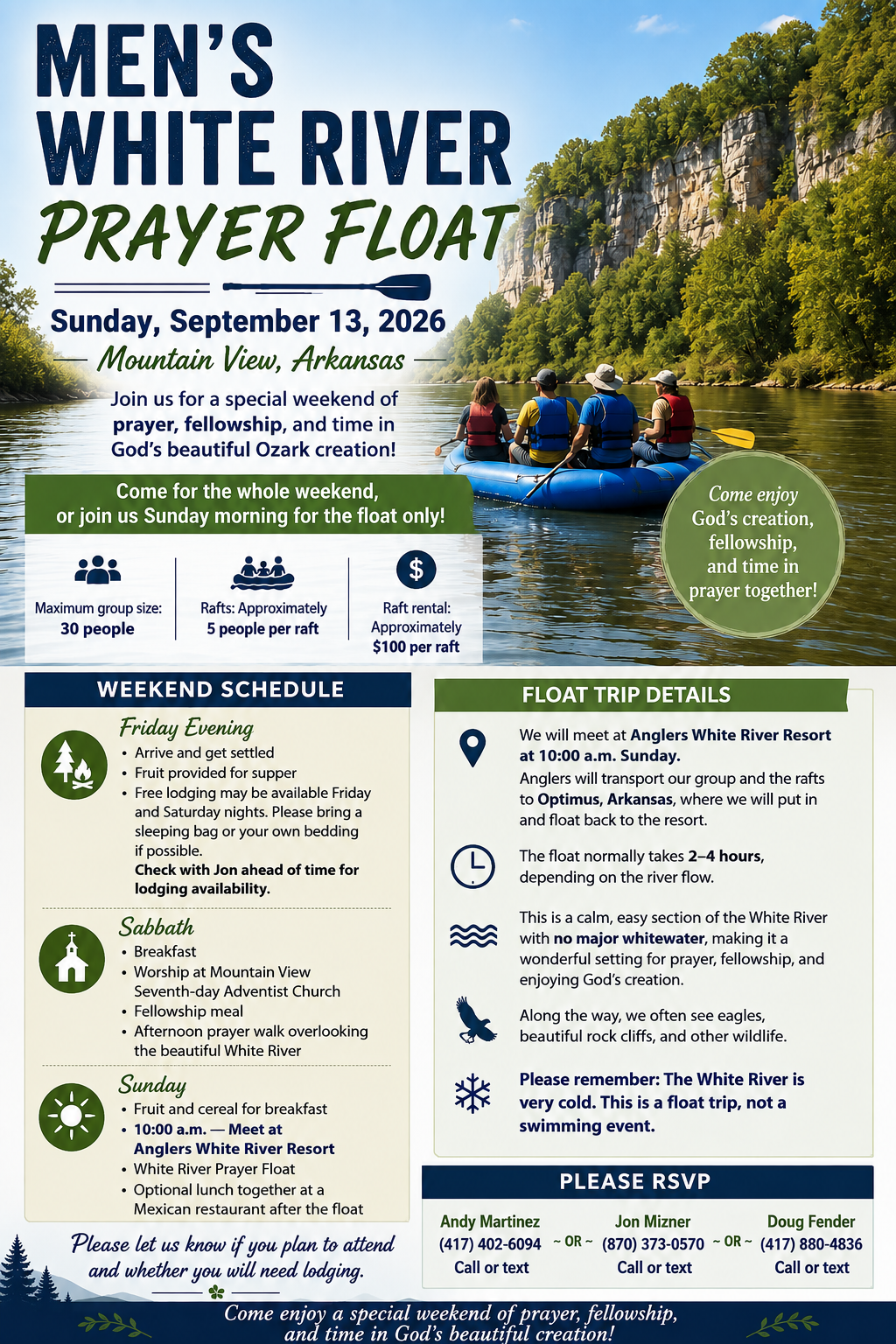 Men's Prayer Float