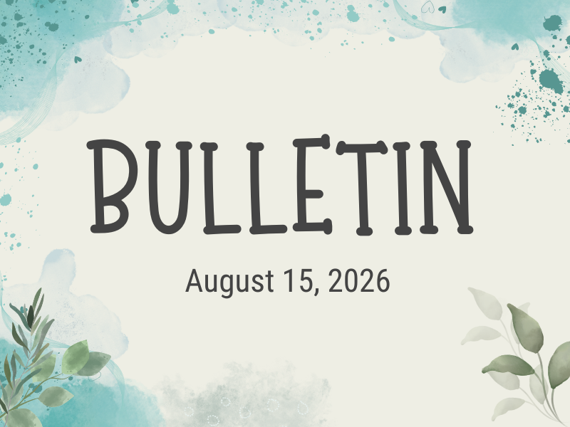Bulletin 8.15.26