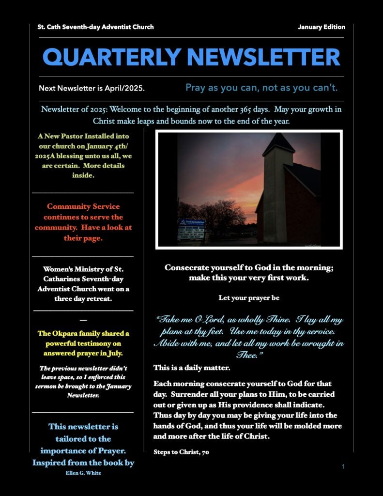 January 2025 Newsletter
