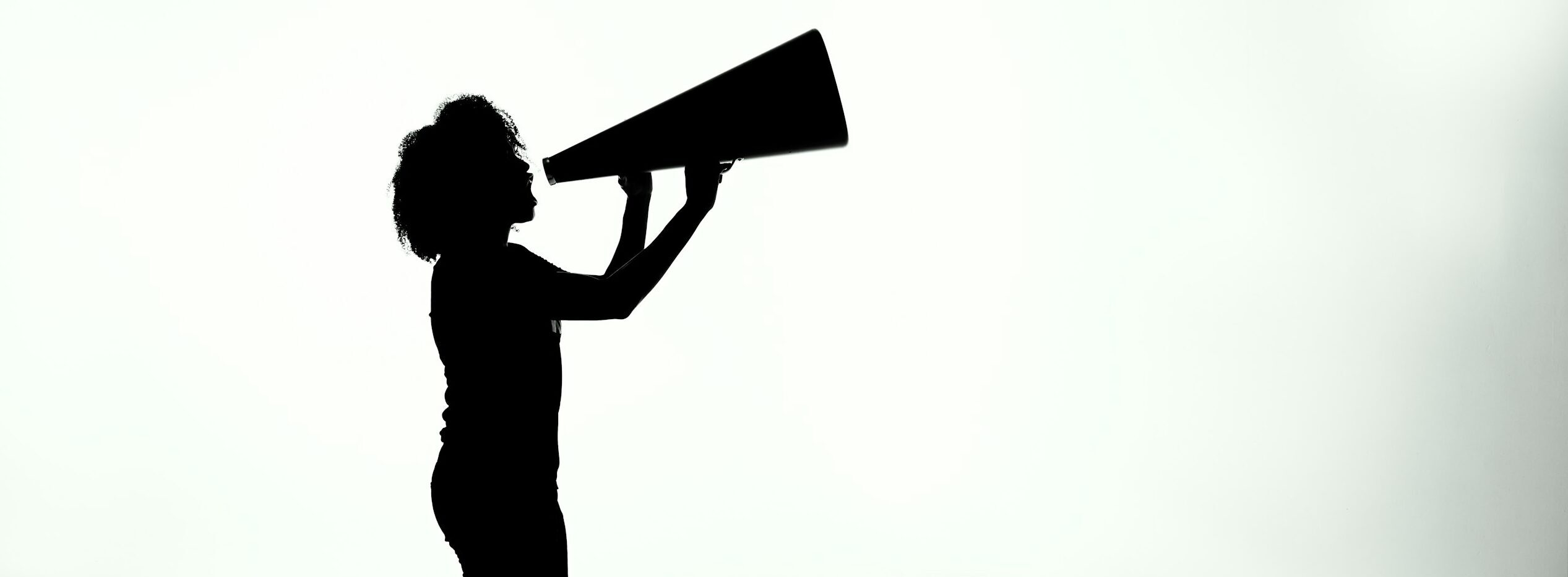 silhouette of woman holding rectangular board