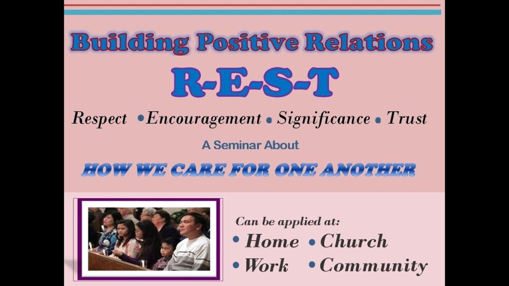 R.E.S.T. SEMINAR :  Session 1