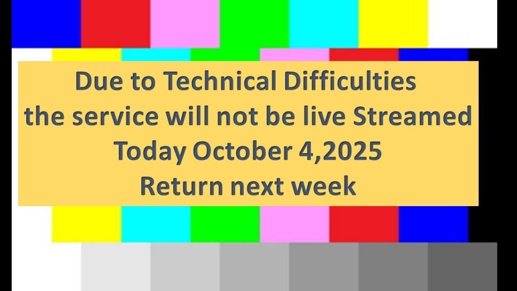 Due to technical difficulties no live stream