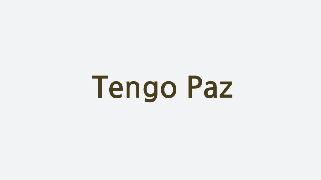 Tengo Paz