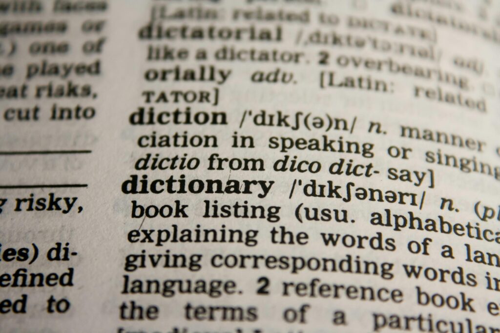Words from the Dictionary