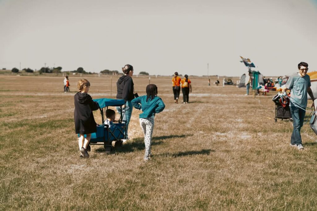 Setting Up Camp at Area Campout