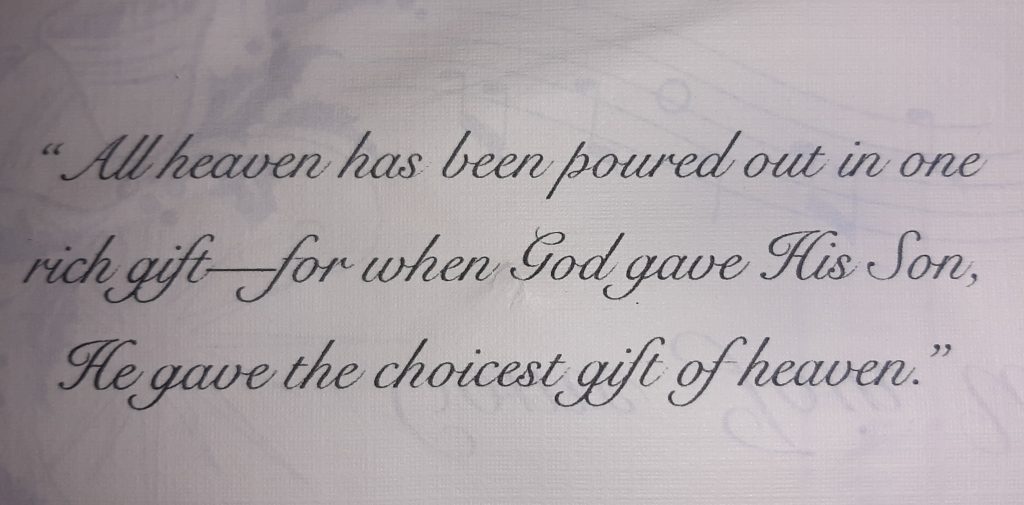 Christmas Concert Dec. 11th, 2021 – “Heaven’s Choicest Gift”