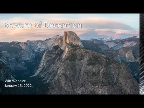Beware of Deception