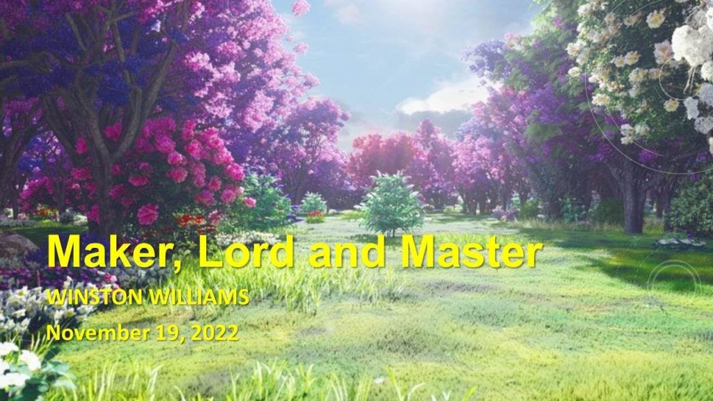 Maker, Lord, and Master
