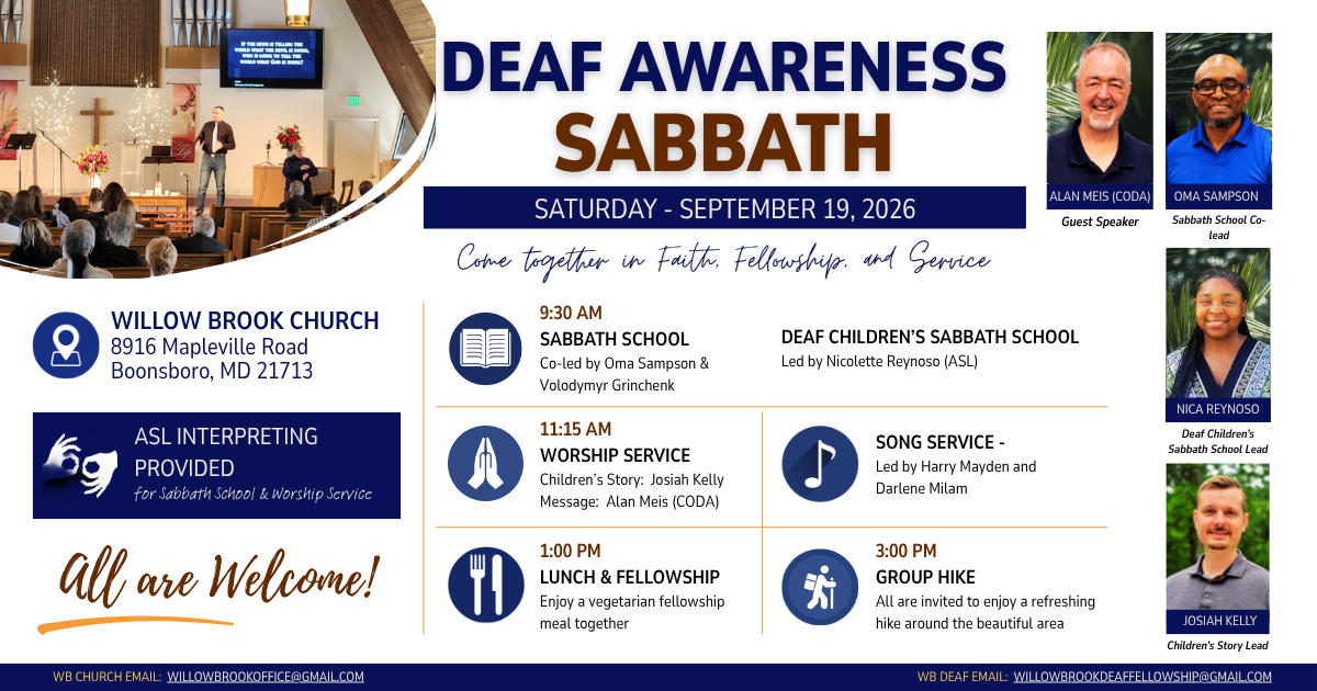 Deaf Awareness Sabbath