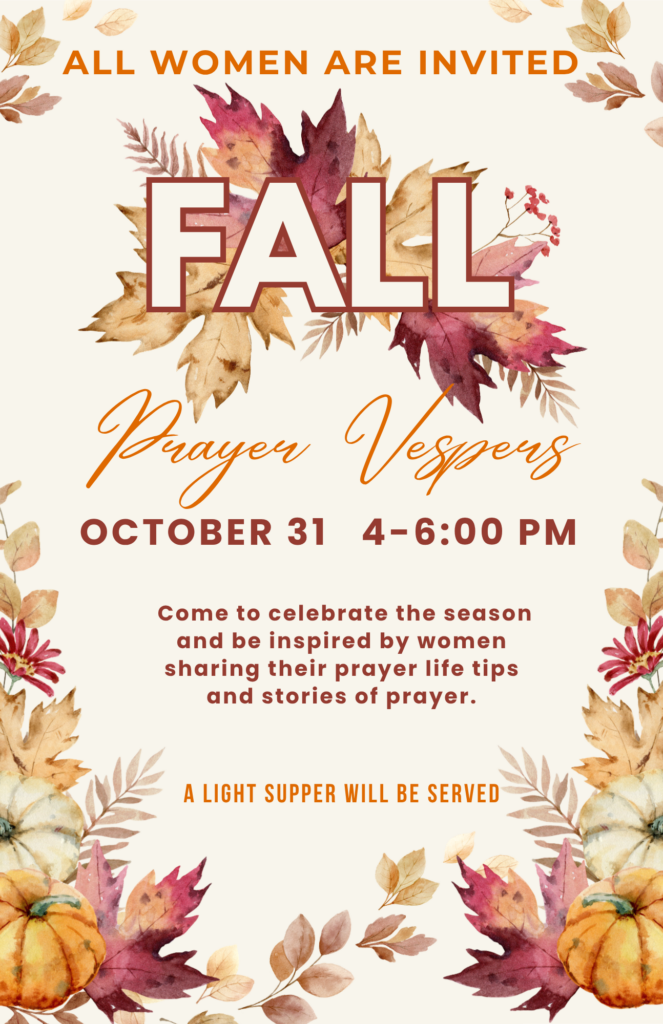 Women’s Fall Prayer Vespers