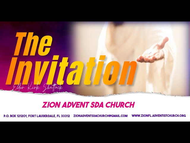 The Invitation | Elder K. Shattock