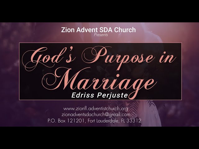 God’s Purpose in Marriage | E. Perjuste