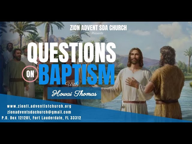 Questions on Baptism | H. Thomas