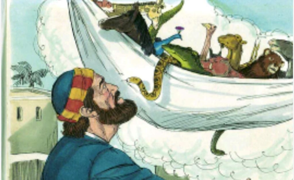 Peter’s Sheet With Animals In It is NOT Saying What…